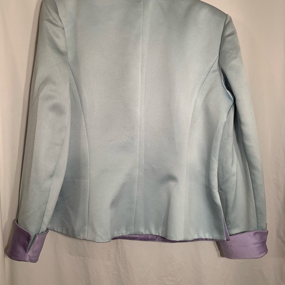 WOMENS SIZE 14 3 RHINESTONE BUTTON FRONT JACKET NAHDREE BY VICTOR COSTA - Picture 6 of 6